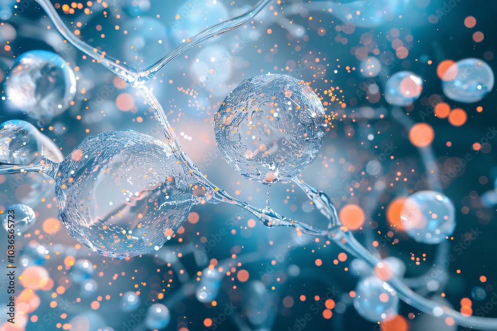 Wall mural abstract background and texture of science and medical backgrounds. generative ai