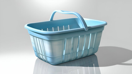 Plastic shopping basket transparent background , blue basket, blue shopping basket, tokry,grocery 