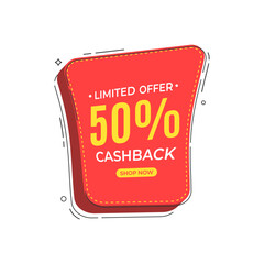 Special offer banner. Sale badge. Sale discount promotional banner. Discount sale banner for retail advertisement, e-commerce, social media, online store