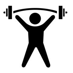 Fitness and Health icon on glyph style