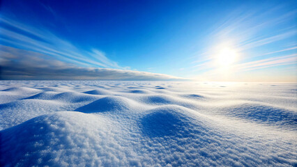 landscape with snow. snow, winter, sky, cold, landscape, nature, clouds, white, ice, mountain, frozen, cloud, frost, blue, travel, sun, texture, view, horizon, snowy, weather, above, sea, desert, day
