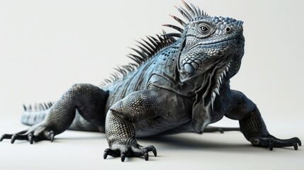 Obraz premium 3D Marine Iguana in Minimalist Style