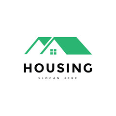 housing logo building flat logo design