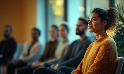 Multiethnic team gathered in a meeting workshop for collaborative discussion, Generative AI