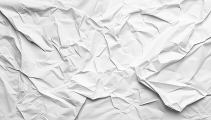 Obraz premium Textured White Wrinkled Paper Background with Subtle Shadows