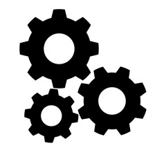 Gear icon,Gear Settings symbol, cogwheel. Functions symbol. Settings icon vector Illustration