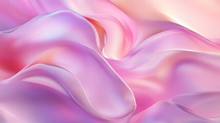 Fototapeta premium Iridescent gradient graphic mesh with a soft concept featuring an abstract background and a fantasy paper effect Pink blur with a pearlescent texture and violet hues
