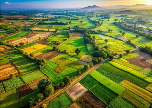 Verdant fields of Kharbuja stretch beneath celestial gaze.