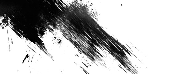 Vector brush stroke scratch and texture elements for design.