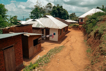 A Wasambara tribe homestead in Usambra Mountains at Lushoto in Tanga Region, Tanzania 