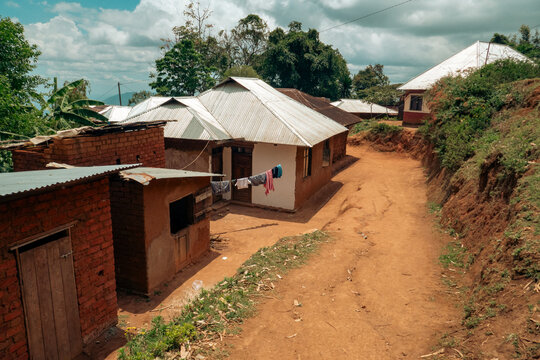 A Wasambara tribe homestead in Usambra Mountains at Lushoto in Tanga Region, Tanzania 