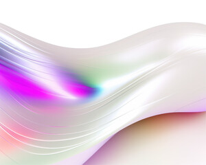 Obraz premium Abstract wave-like design with soft colors and gradients.