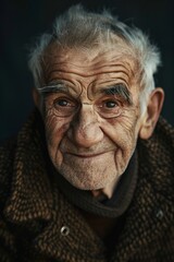 Elderly man with a pleasant expression