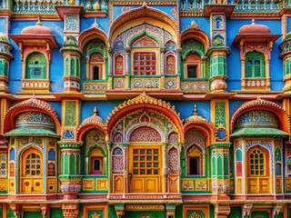 Fototapeta premium Conceptual facade photography delves into architecture's emotive essence.
