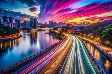 Fototapeta premium Capture stunning images with long exposures against a black backdrop, revealing details invisible to the naked eye.