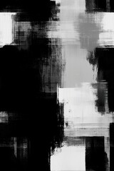 Fototapeta premium Distressed black overlay with a random tile pattern and gradient background, creating a textured and weathered look. Perfect for adding depth to designs, banners, or wallpapers.