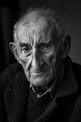 Fototapeta premium Simple, elegant image of an elderly man