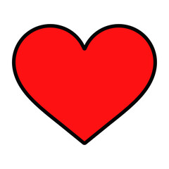 情熱的なハートのアイコン