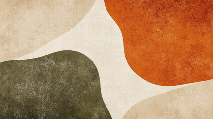 Geometric waves in earthy tones with textured abstract background