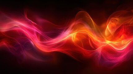 Obraz premium Colorful abstract swirl of light and energy against a dark background creating a vibrant display of motion and flow