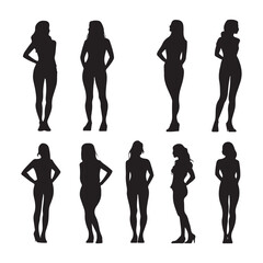 silhouette of a girl