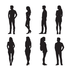 people silhouettes