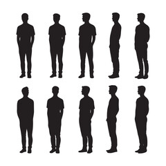 silhouettes of people