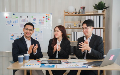 Teamwork Triumph: Applause for Success 