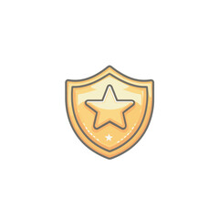 police star logo vector