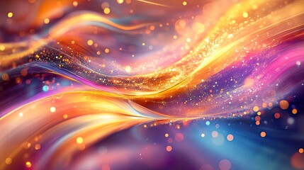 Obraz premium An abstract hologram designed for therapeutic use, with soft light and fluid forms creating a serene atmosphere