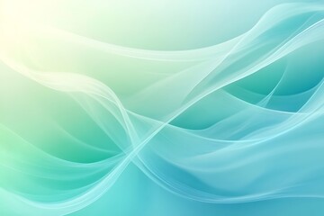 Fototapeta premium Abstract background with smooth lines in green and blue colors, abstract background