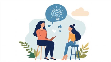 Therapist Using Storytelling as a Tool for Behavioral Change