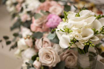 Beautiful flower composition from different field flowers.
