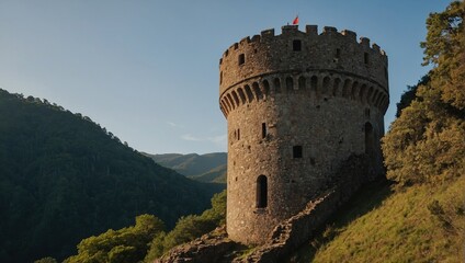 The archer tower is a masterpiece of architectural design