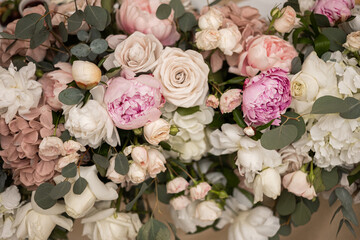 Beautiful flower composition from different field flowers.