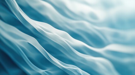Obraz premium A pastel blue background with subtle wave-like patterns, gently moving to create a calm and soothing atmosphere