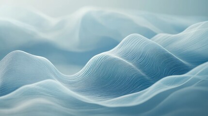 A pastel blue background with subtle wave-like patterns, gently moving to create a calm and soothing atmosphere