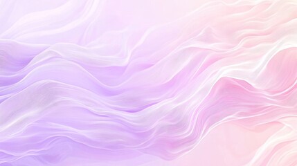Obraz premium A calming pastel gradient background in light pink and soft lavender, with subtle flowing lines for a relaxed, soothing effec