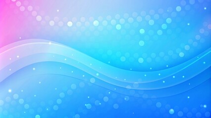 Blue abstract wavy 3d holographic scientific background. Vibrant abstract digital landscape with flowing neon lines and dots on a dark backdrop