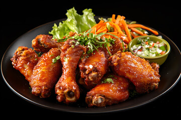 Fototapeta premium fried chicken wings