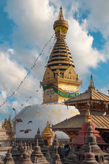 Naklejka premium Buddhist stupa in Kathmandu