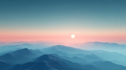 Sunrise over the mountains