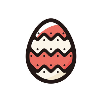 recommend clip art: Easter egg outline icon for graphic design, apps and websites