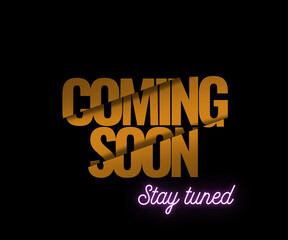 coming soon stay tuned banner poster