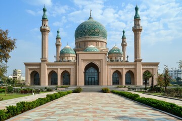 Beautiful mosque as a place of worship for Muslims