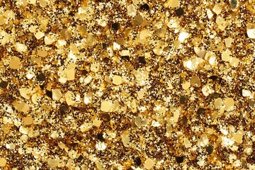 Background of gold glitter, golden christmas background