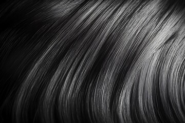 Naklejka premium Background of beautiful black hair.
