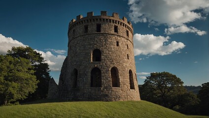 The archer tower is surrounded by enchanting nature and wildlife