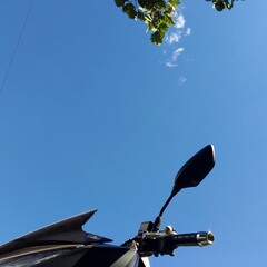 dish on blue sky