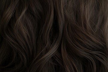 Fototapeta premium Beautiful brown hair of a woman. close - up. hair care.